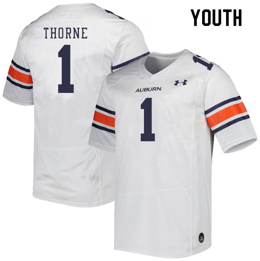 Youth #1 Payton Thorne Auburn Tigers College Football Jerseys Stitched Sale-White